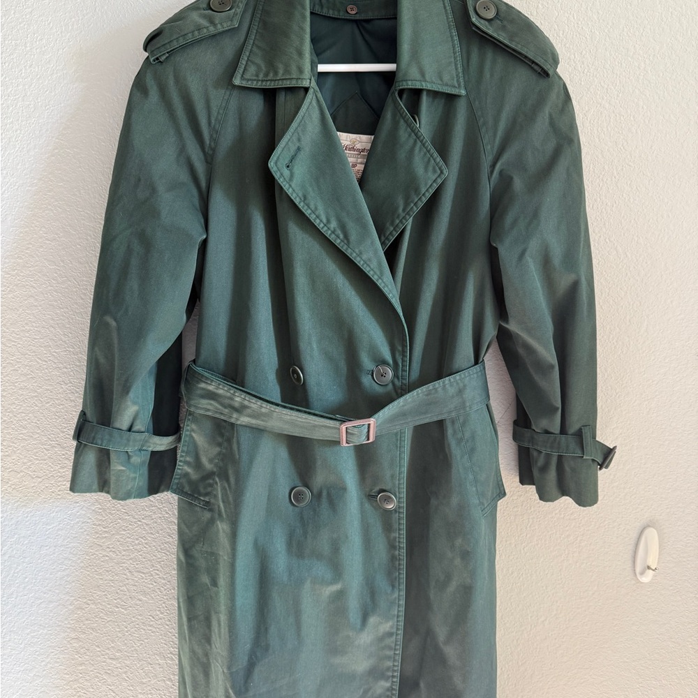 Classic Green Trench Coat